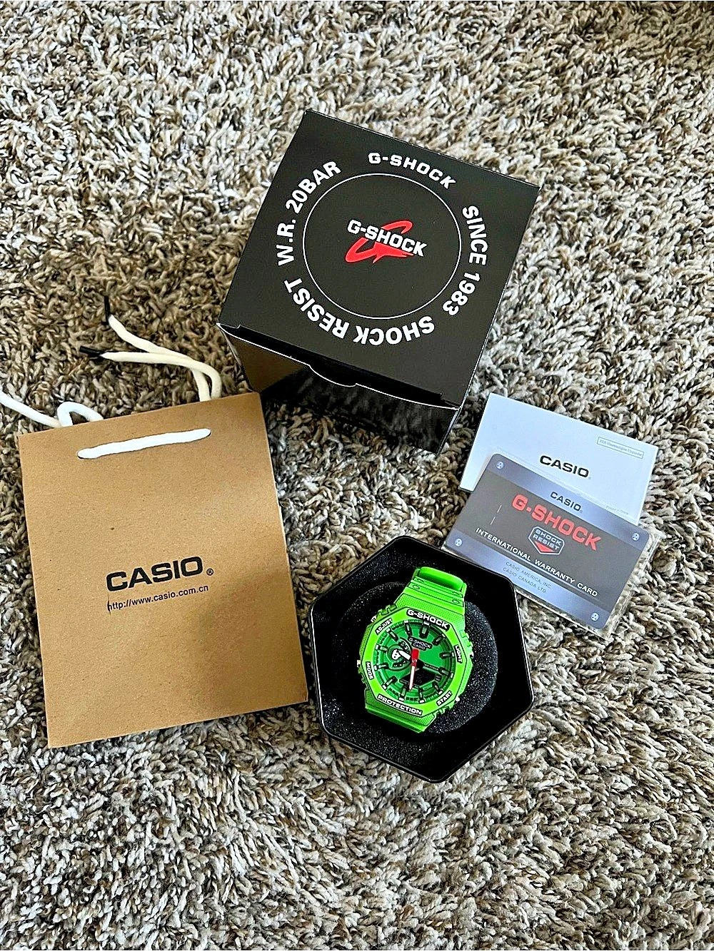 G-Shock Green Digital Watch NWT